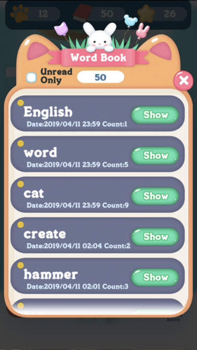 猫咪英语：单词消除