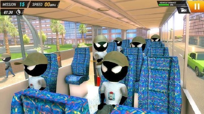 Stickman Bus Driving Simulator